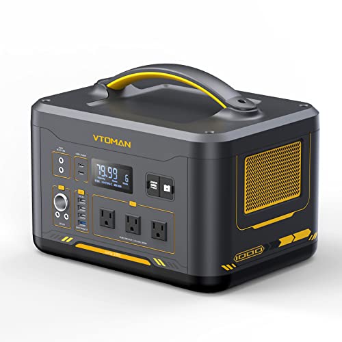 VTOMAN Jump 1000 Portable Power Station 1000W, 1408Wh LiFePO4 (LFP) Battery Powered Generator