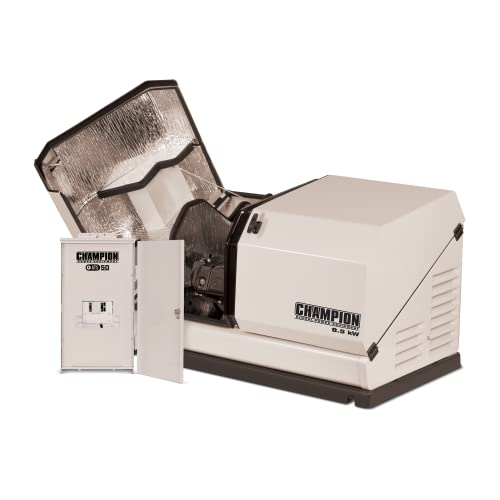Champion Power Equipment 100177 8.5-kW Home Standby Generator with 50-Amp Outdoor-Rated Automatic Transfer Switch