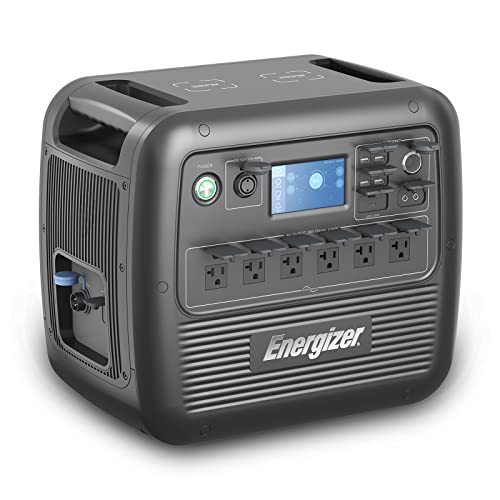 Energizer 2100W Portable Power Station AC200 2150Wh for Home Camping Emergency Use, Solar Generator with LiFePO4 Battery