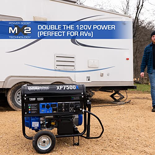 DuroMax XP7500X 7,500-Watt/6,500-Watt 274cc Electric Start Gas Powered Portable Generator w/CO Alert
