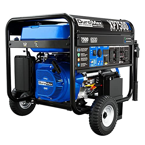 DuroMax XP7500X 7,500-Watt/6,500-Watt 274cc Electric Start Gas Powered Portable Generator w/CO Alert