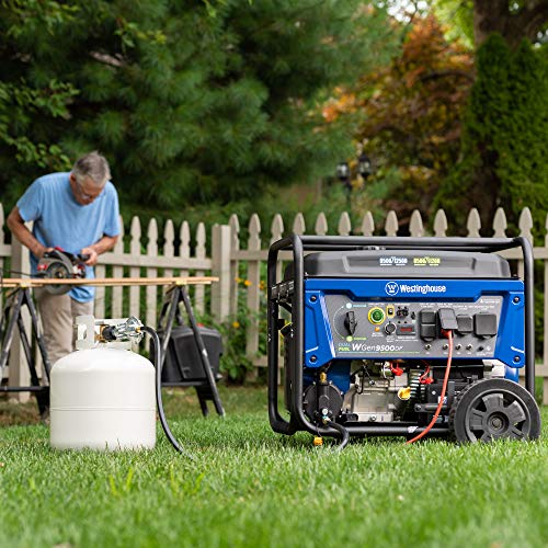 Westinghouse Outdoor Power Equipment 12500 Peak Watt Dual Fuel Home Backup Portable Generator