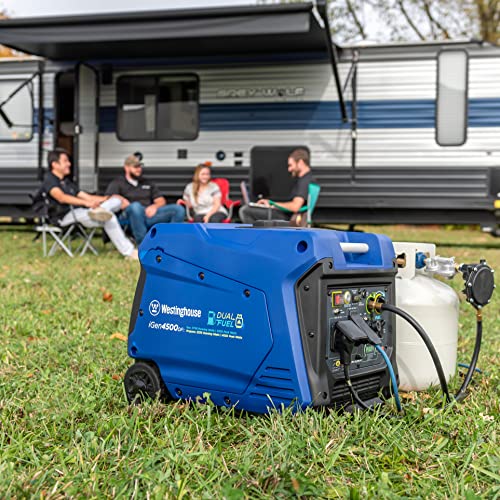 Westinghouse Outdoor Power Equipment 4500 Peak Watt Super Quiet Dual Fuel Portable Inverter Generator