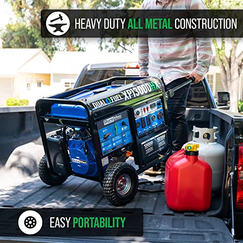 DuroMax XP13000HX Dual Fuel Portable Generator - 13000 Watt Gas or Propane Powered