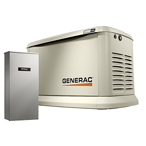 Generac 7043 Home Standby Generator 22kW/19.5kW Air Cooled with Whole House 200 Amp Transfer Switch