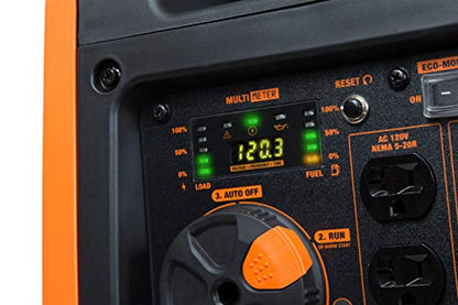 WEN 56380i Super Quiet 3800-Watt RV-Ready Portable Inverter Generator with Fuel Shut-Off and Electric Start