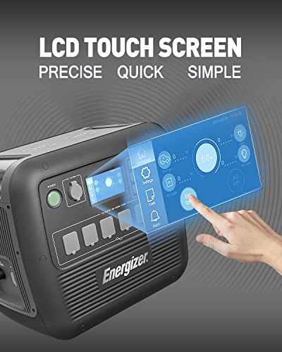 Energizer 2100W Portable Power Station AC200 2150Wh for Home Camping Emergency Use, Solar Generator with LiFePO4 Battery