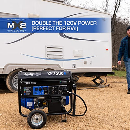 DuroMax XP7500X 7,500-Watt/6,500-Watt 274cc Electric Start Gas Powered Portable Generator w/CO Alert