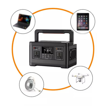 ACTEA 220V 500W Solar Generator Portable Outdoor Power Station High Capacity Home Power Generator