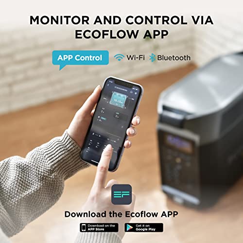 EF ECOFLOW 120V Home Battery Backup: 3600Wh Portable Power Station DELTA Pro with Transfer Switch+Adapter Cord