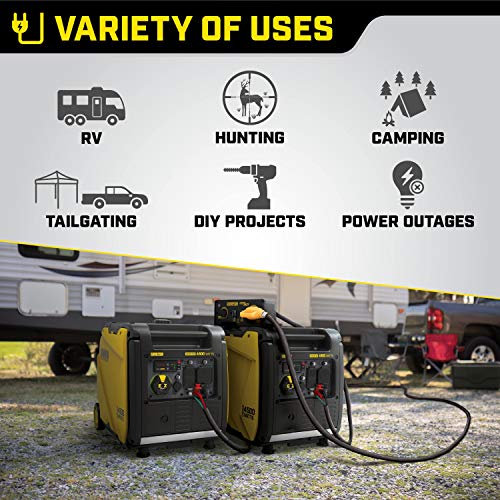 Champion Power Equipment 200986 4500-Watt Portable Inverter Generator, RV Ready