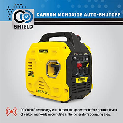 Champion Power Equipment 201183 2500-Watt Ultralight Portable Dual Fuel Inverter Generator with CO Shield®