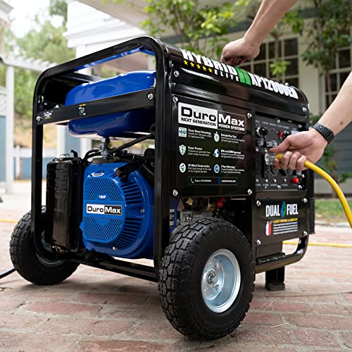 DuroMax XP12000EH Generator-12000 Watt Gas or Propane Powered Home Back Up & RV Ready