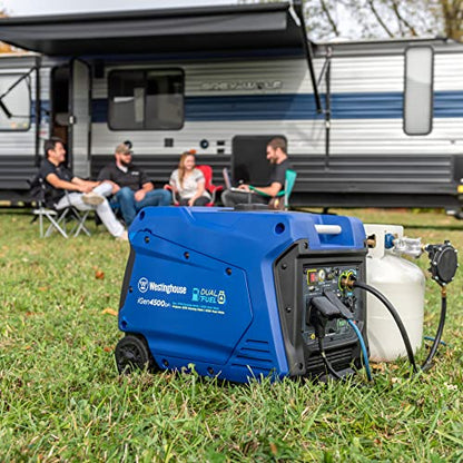 Westinghouse Outdoor Power Equipment 4500 Peak Watt Super Quiet Dual Fuel Portable Inverter Generator