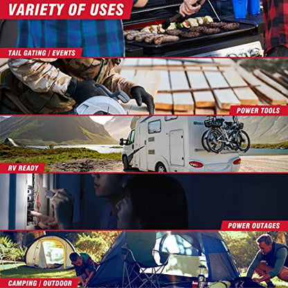 A-iPower Portable Inverter Generator, 7600W Dual Fuel Electric Start RV Ready