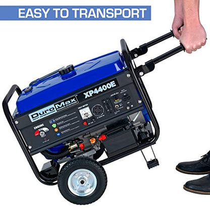 DuroMax XP4400E Gas Powered Portable Generator-4400 Watt Electric Start-Camping & RV Ready