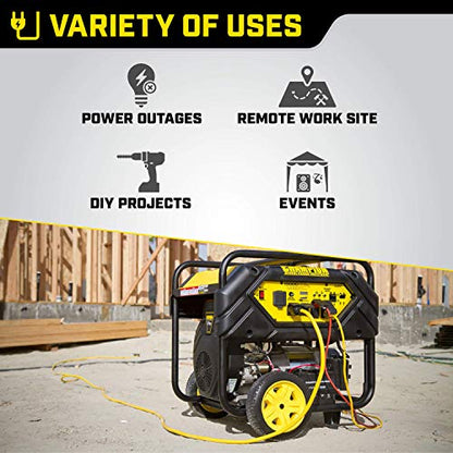 Champion Power Equipment 100111 15,000/12,000-Watt Portable Generator with Electric Start and Lift Hook