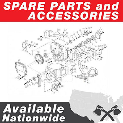 TOMAHAWK 15 HP Engine Driven Portable 2,000 Watt Generator with 210 Amp Stick and TIG Welder with Kit