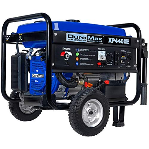 DuroMax XP4400E Gas Powered Portable Generator-4400 Watt Electric Start-Camping & RV Ready