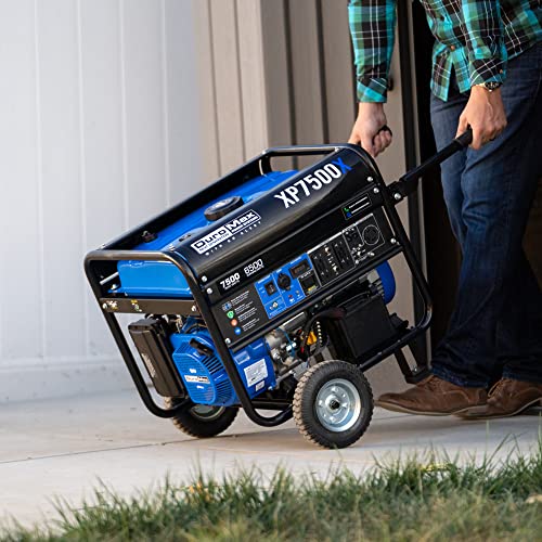 DuroMax XP7500X 7,500-Watt/6,500-Watt 274cc Electric Start Gas Powered Portable Generator w/CO Alert