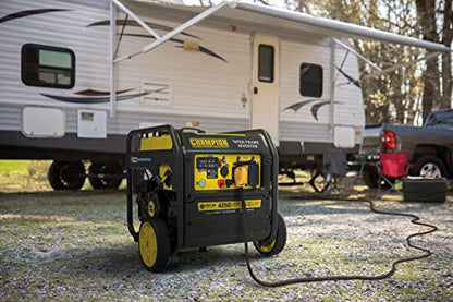 Champion Power Equipment 201185 4250-Watt Wireless Remote Start Open Frame Inverter Generator, CO Shield